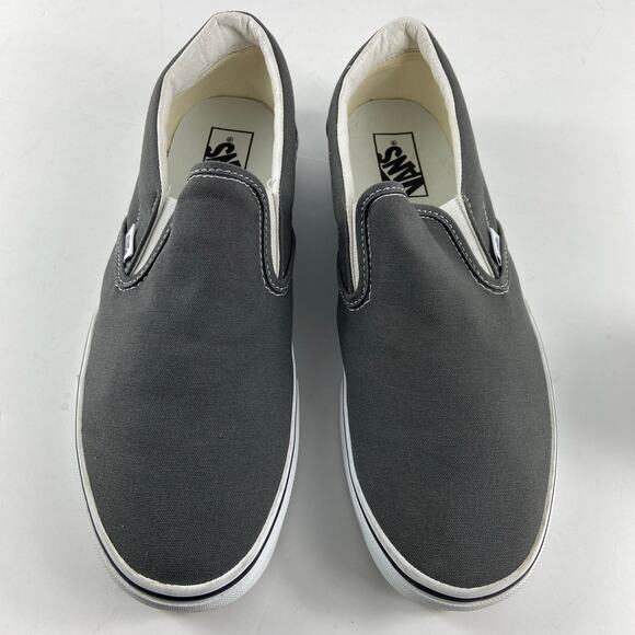 Vans Gray Slip on Canvas Mens Size 10 - Picture 3 of 12